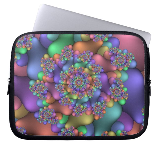 Funda Para Portátil Fractales (Carnaval) (Frente)