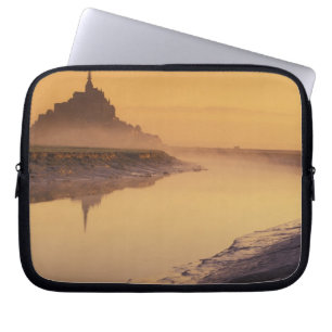 Funda Para Portátil FRANCIA, Normandía Mont St. Michel. Luz de la maña