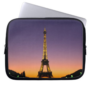 Funda Para Portátil Francia, París, Torre Eiffel al atardecer.