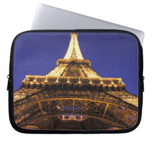 Funda Para Portátil FRANCIA, Torre Eiffel de París, vista nocturna