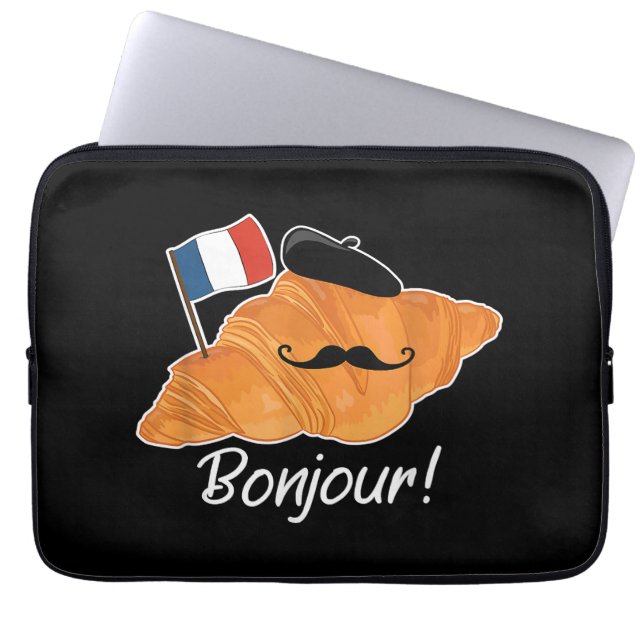 Funda Para Portátil Francohil de la bandera de Francia (Frente)