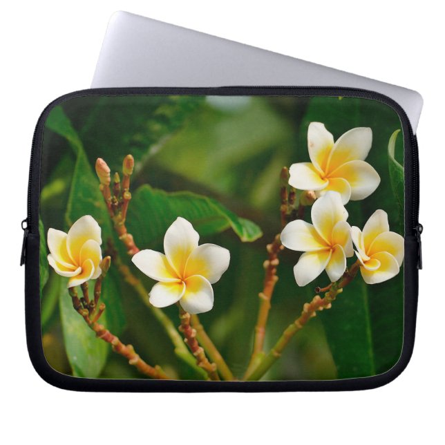 Funda Para Portátil Frangipani amarillo (Frente)
