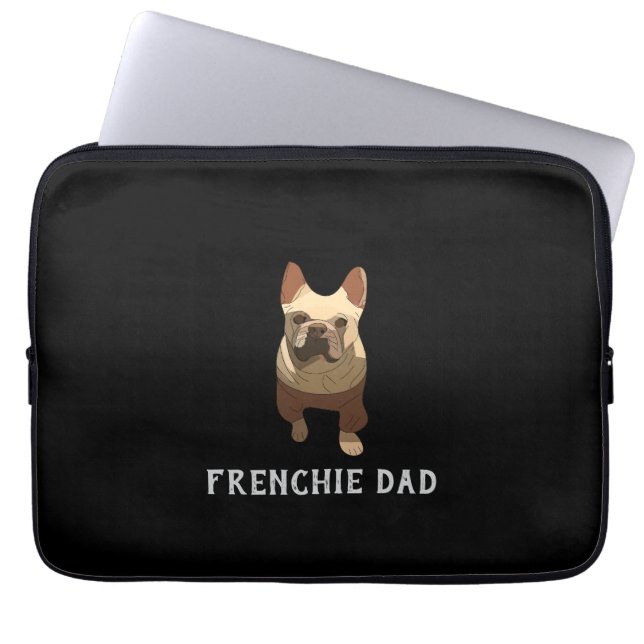 Funda Para Portátil French Bulldog, Frenchie Dad (Frente)