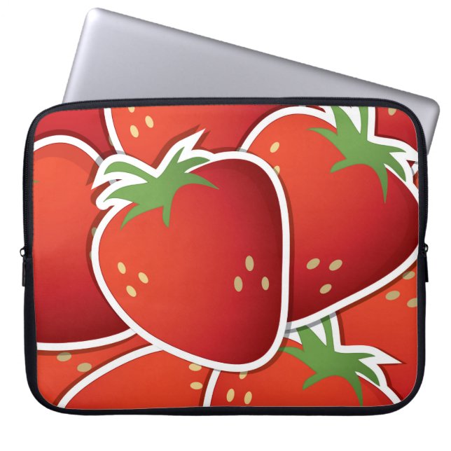 Funda Para Portátil Fresas funky (Frente)