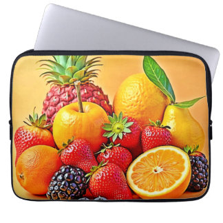 Funda Para Portátil Fresh Bounty: Vibrant Fruit Harvest Design