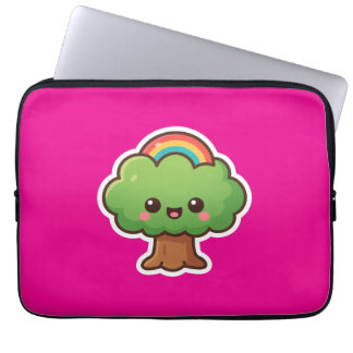 Funda Para Portátil Friendly Kawaii Tree