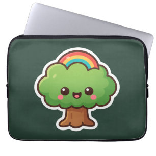Funda Para Portátil Friendly Kawaii Tree