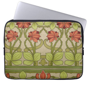 Funda Para Portátil Frieze Border Art Nouveau Floral