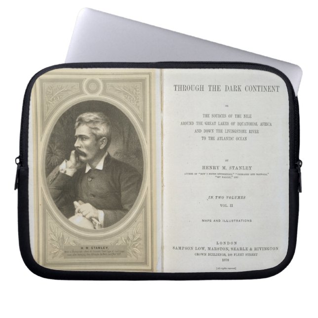 Funda Para Portátil Frontispiece a "a través del continente oscuro", (Frente)