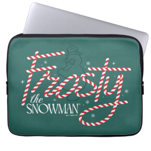 Funda Para Portátil Frosty el logo de Snowman Candy Cane