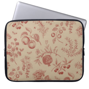 Funda Para Portátil Frutas, bayas y flores. Patrón ininterrumpido de o