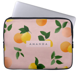 Funda Para Portátil Frutas personalizadas de limón limón limón