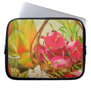 Funda Para Portátil Frutas tropicales acuarela arte original todavía v