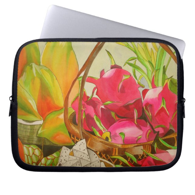 Funda Para Portátil Frutas tropicales acuarela arte original todavía v (Frente)