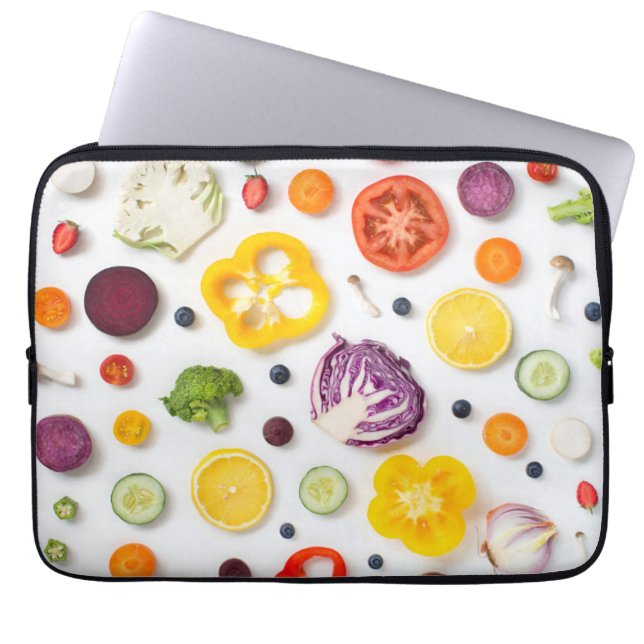 Funda Para Portátil Frutas y hortalizas (Frente)