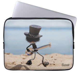 Funda Para Portátil Fubby gitarist met look alike Slash hoed.