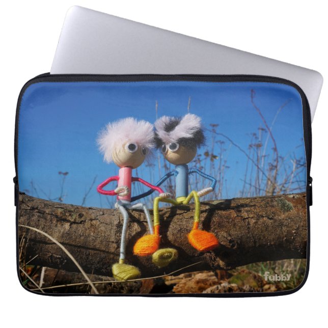 Funda Para Portátil Fubby paartje dat romantisch verliefd zitten. (Frente)