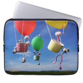 Funda Para Portátil Fubby's in luchtballonnen die op avontuur gaan.
