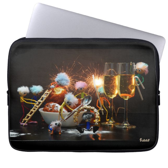 Funda Para Portátil Fubby's met Jaarwisseling bij feestdagen. (Frente)