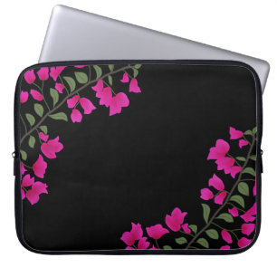 Funda Para Portátil Fuchsia Pink Bougainvillea Laptop Sleeve