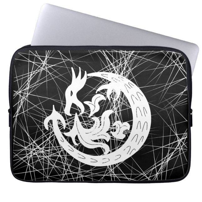 Funda Para Portátil Fuego de dragones (Frente)