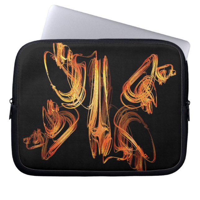 Funda Para Portátil Fuego de manga electrónica (Frente)