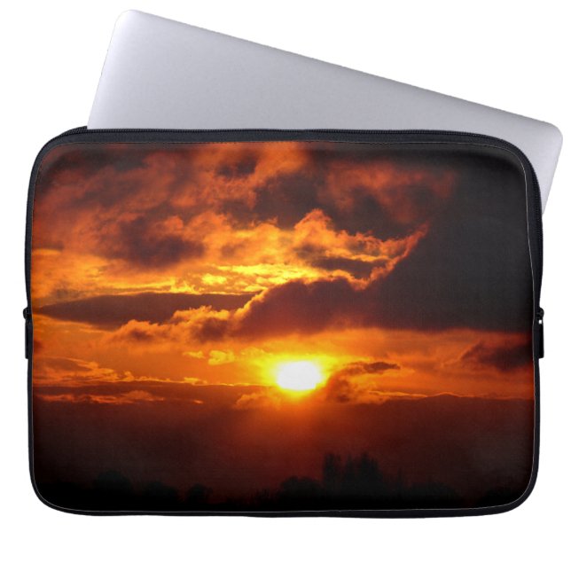 Funda Para Portátil Fuego en el cielo (Frente)