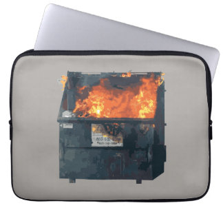 Funda Para Portátil Fuego en el Contenedor - divertido desorden