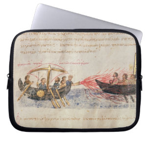 Funda Para Portátil Fuego griego (vitela)