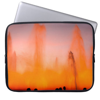 Funda Para Portátil Fuente Mágica de Montjuic, Barcelona, España. Nigh