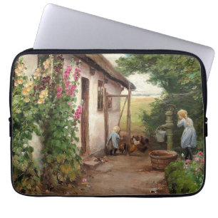 Funda Para Portátil Fuera de la casa de campo - H.A. Brendekilde
