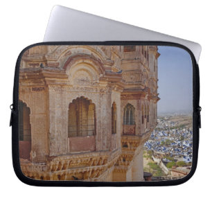 Funda Para Portátil Fuerte de Mehrangarh dominando Jodhpur, El Azul