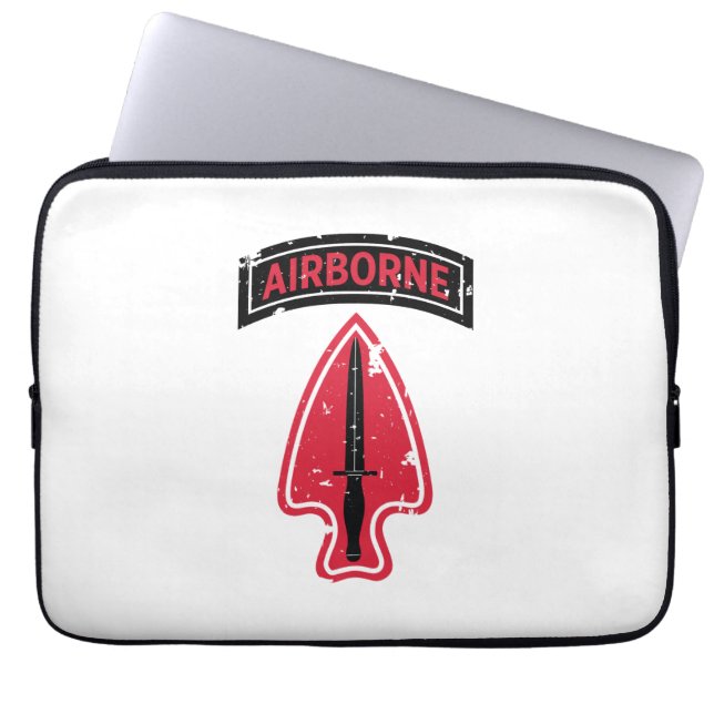 Funda Para Portátil "Fuerzas especiales" de la Fuerza Delta en peligro (Frente)