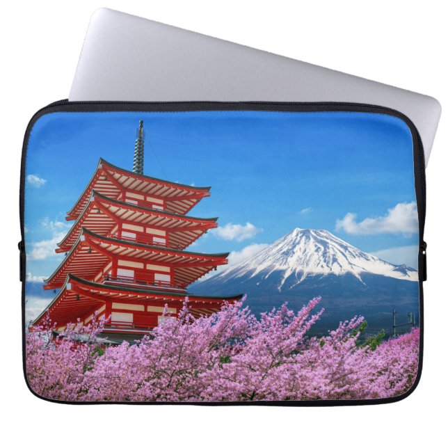 Funda Para Portátil Fuga de laptops de Fiji Mountain Japan (Frente)