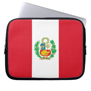 Funda Para Portátil Fuga de portátiles Bandera de Perú