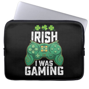 Funda Para Portátil Fui jugando juegos de jugador irlandés día de San