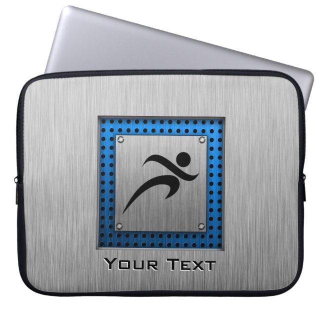 Funda Para Portátil Funcionamiento metalizado cepillado de la mirada (Frente)