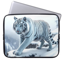 Funda Para Portátil Funda de manga de portátil Tigre blanco
