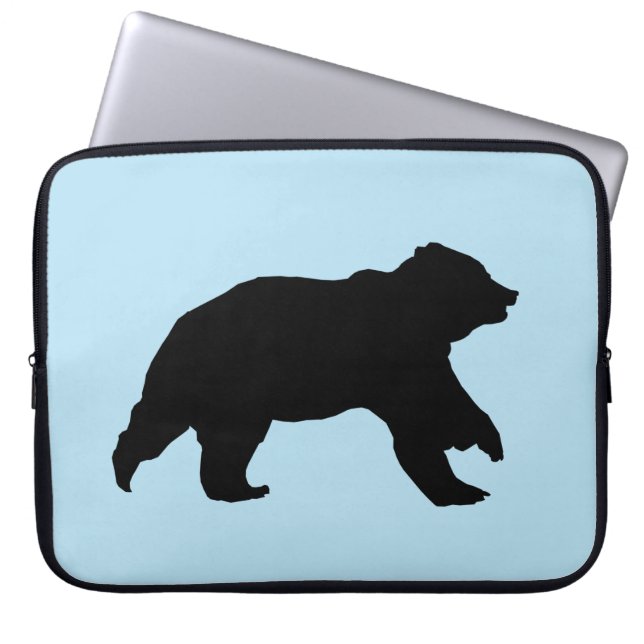 Funda Para Portátil Funda de portátil Bear Silhouette (Frente)