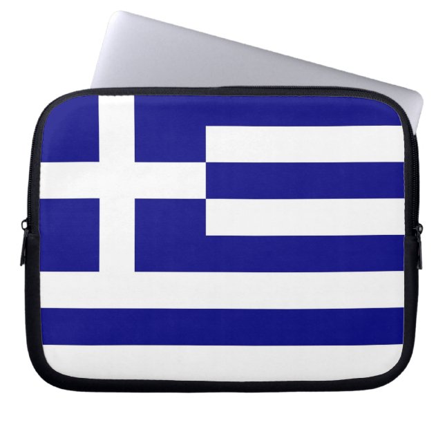 Funda Para Portátil Funda de portátil de bandera griega (Frente)