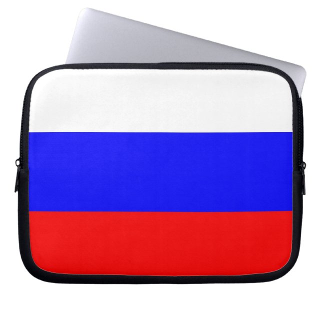 Funda Para Portátil Funda de portátil de bandera rusa (Frente)