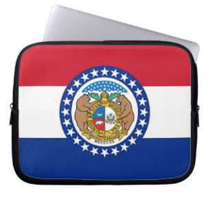 Funda Para Portátil Funda de portátil de la bandera del estado de Misu