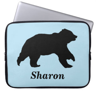 Funda Para Portátil Funda de portátil de personalizable Bear Silhouett