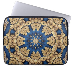 Funda Para Portátil Funda de portátil decorativa Blue Gold