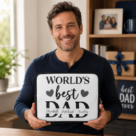 Funda Para Portátil Funda de portátil personalizada 'El mejor papá del