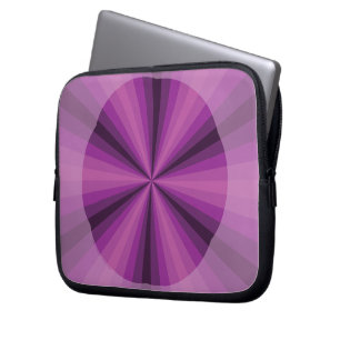 Funda Para Portátil Funda de portátil púrpura de ilusión óptica