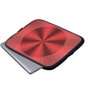 Funda Para Portátil Funda de portátil roja de ilusión óptica