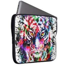 Funda Para Portátil Funda de portátil Tiger | Dibujo colorido Resumen 