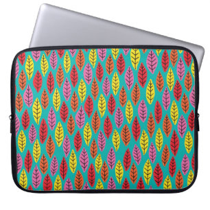Funda Para Portátil Funda de portátil verde con hojas brillantes
