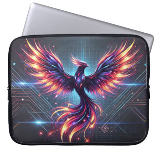 Funda Para Portátil "Funda Phoenix Neon Laptop Sleeve - Futurista 15"